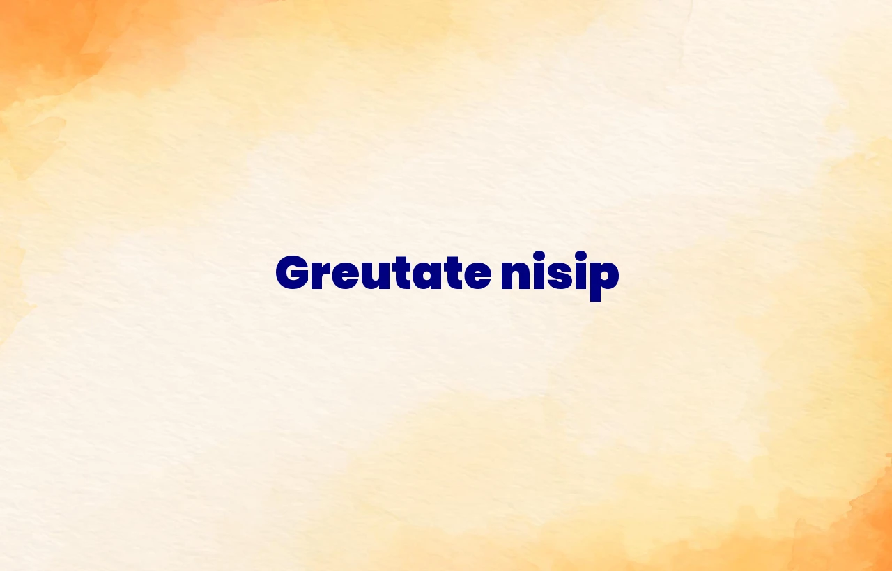 greutate nisip